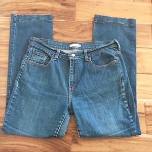 Levi’s 505 High Rise Straight Ankle Leg Jeans 10